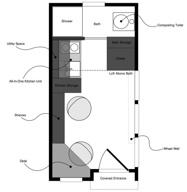 Updated Tiny Solar House Plans - Tiny House Design