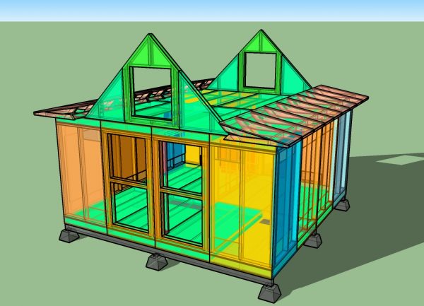 panel system 9 roof end walls