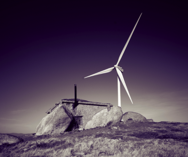 rock house wind turbine