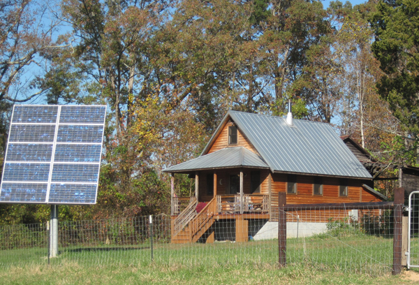Michael Moore Tiny House Potluck Community Farm solar