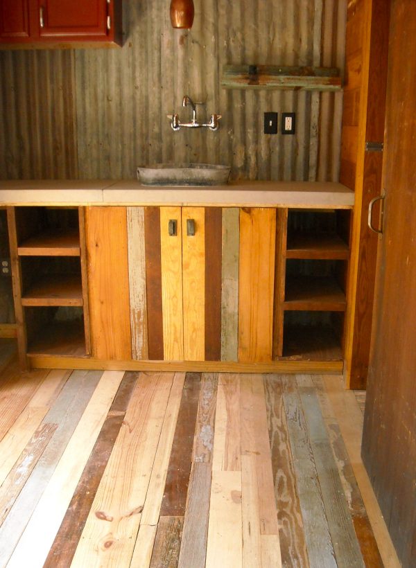 reclaimed space small house kitchen