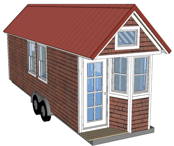 Coastal Cottage 8x28 - on trailer – TinyHouseDesign