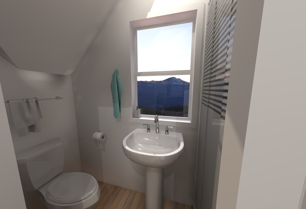 Small House Floor Plans - Bathroom Upstairs