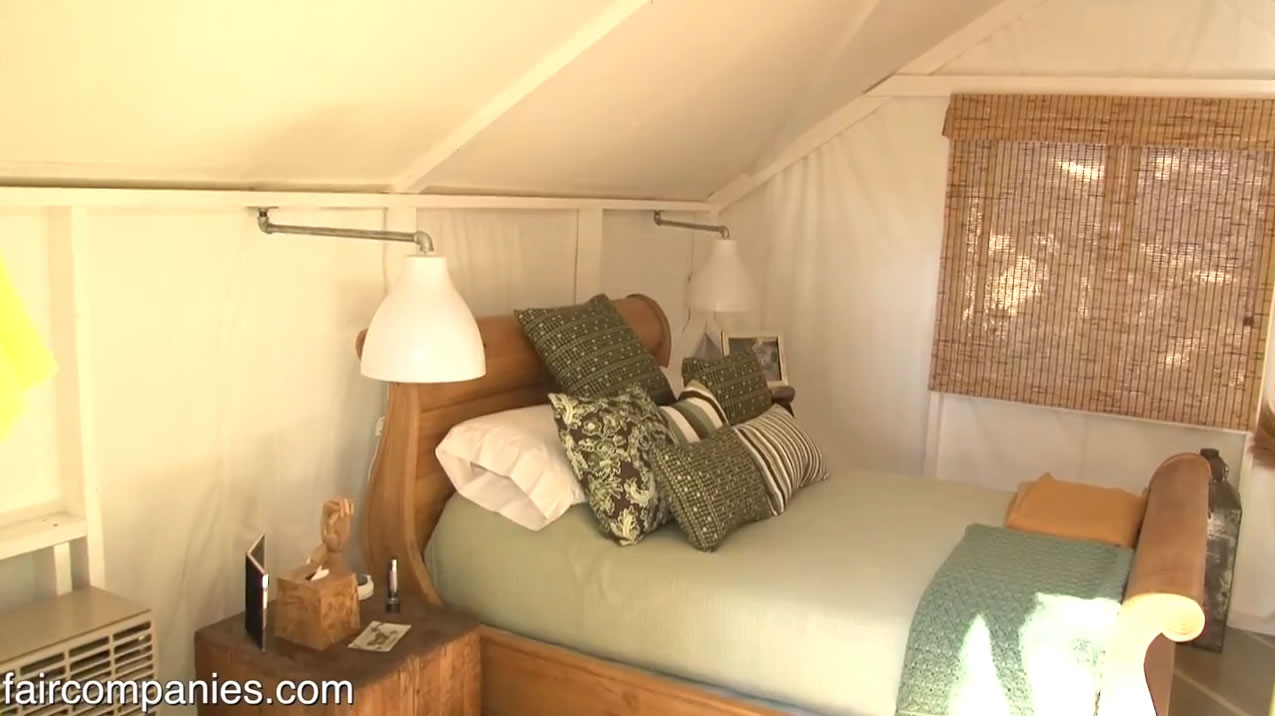 Decadently Primitive Tiny Tent Living