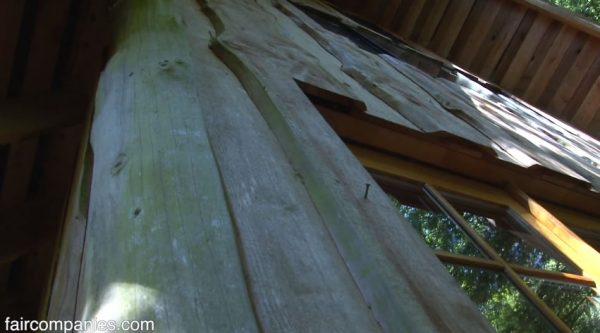 Handmade Forest House in Oregon - Live Edge Siding