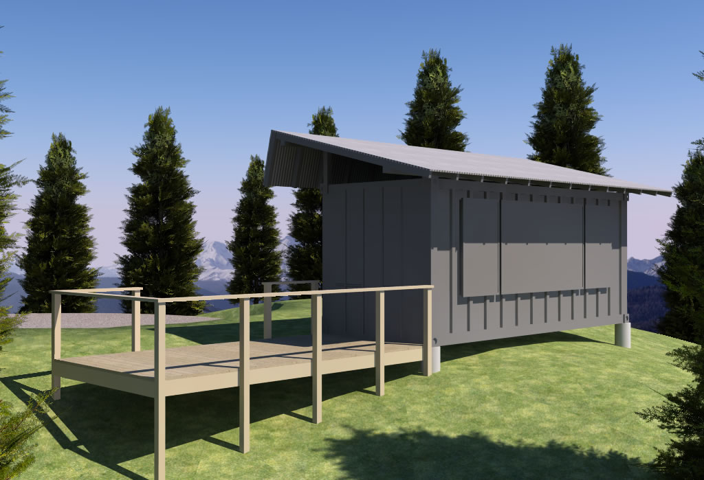 Shipping Container Based Remote Cabin Design Concept Tinyhousedesign