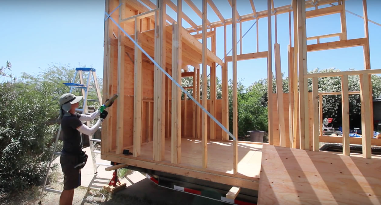 Life Inside A Box - Building a Tiny House Sheathing