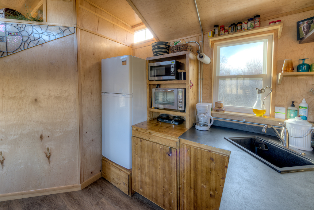 Lewis and Clarks Tiny House in Montana - Kitchen Detail