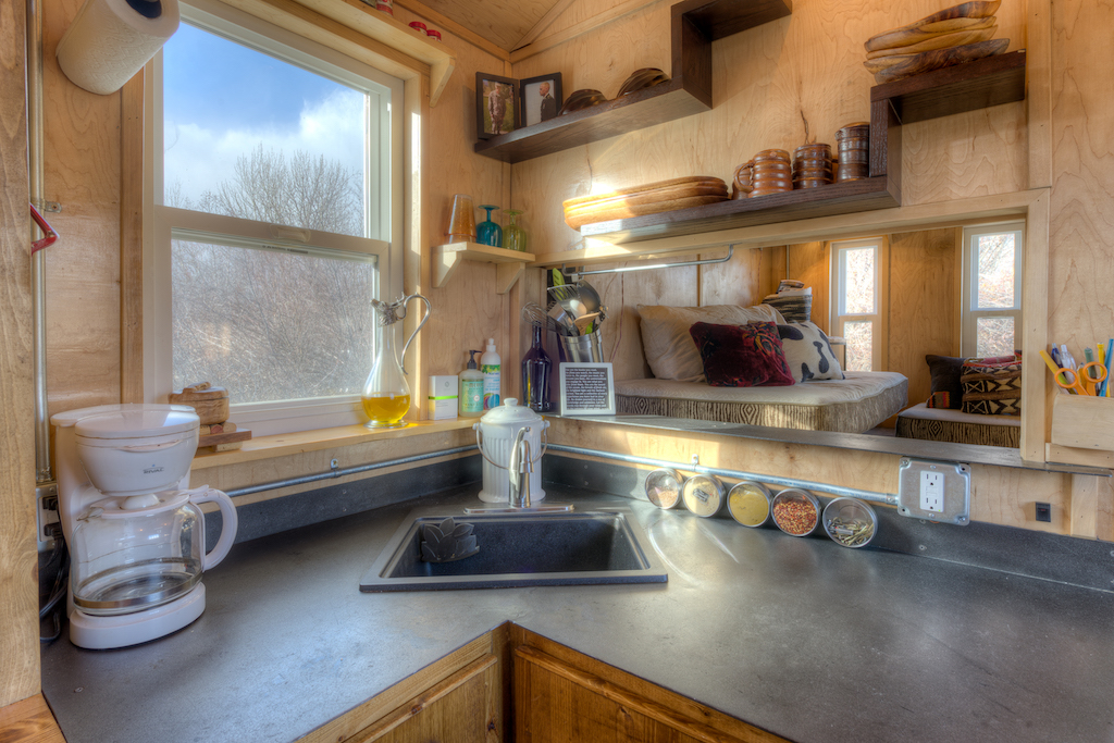 Lewis and Clarks Tiny House in Montana - Kitchen Sink