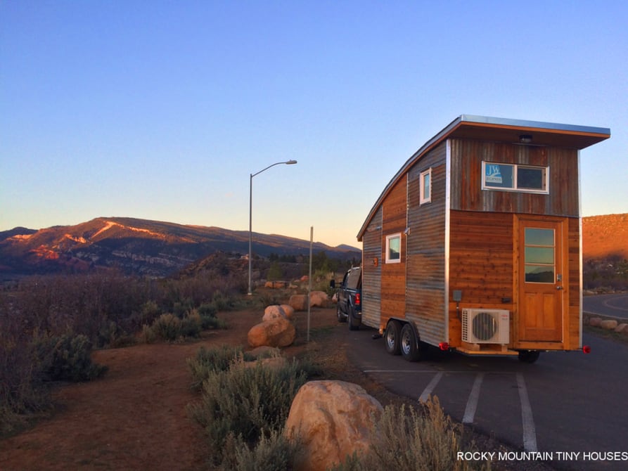 Rocky Mountain Tiny Houses - Curved Roof on the Road