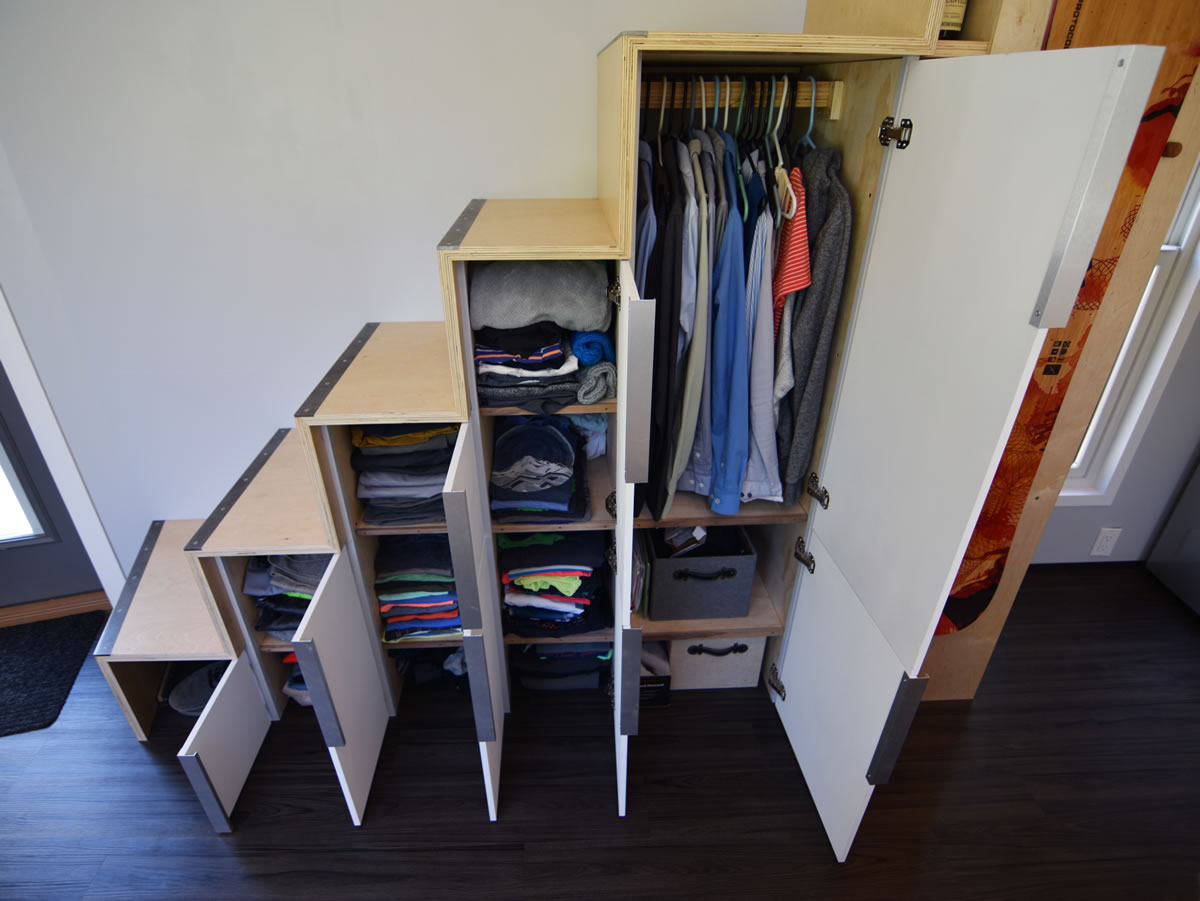 shedsistence stairs closet