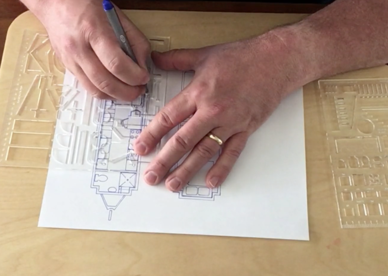 How to Draw a Tiny House Floor Plan on Blank Paper