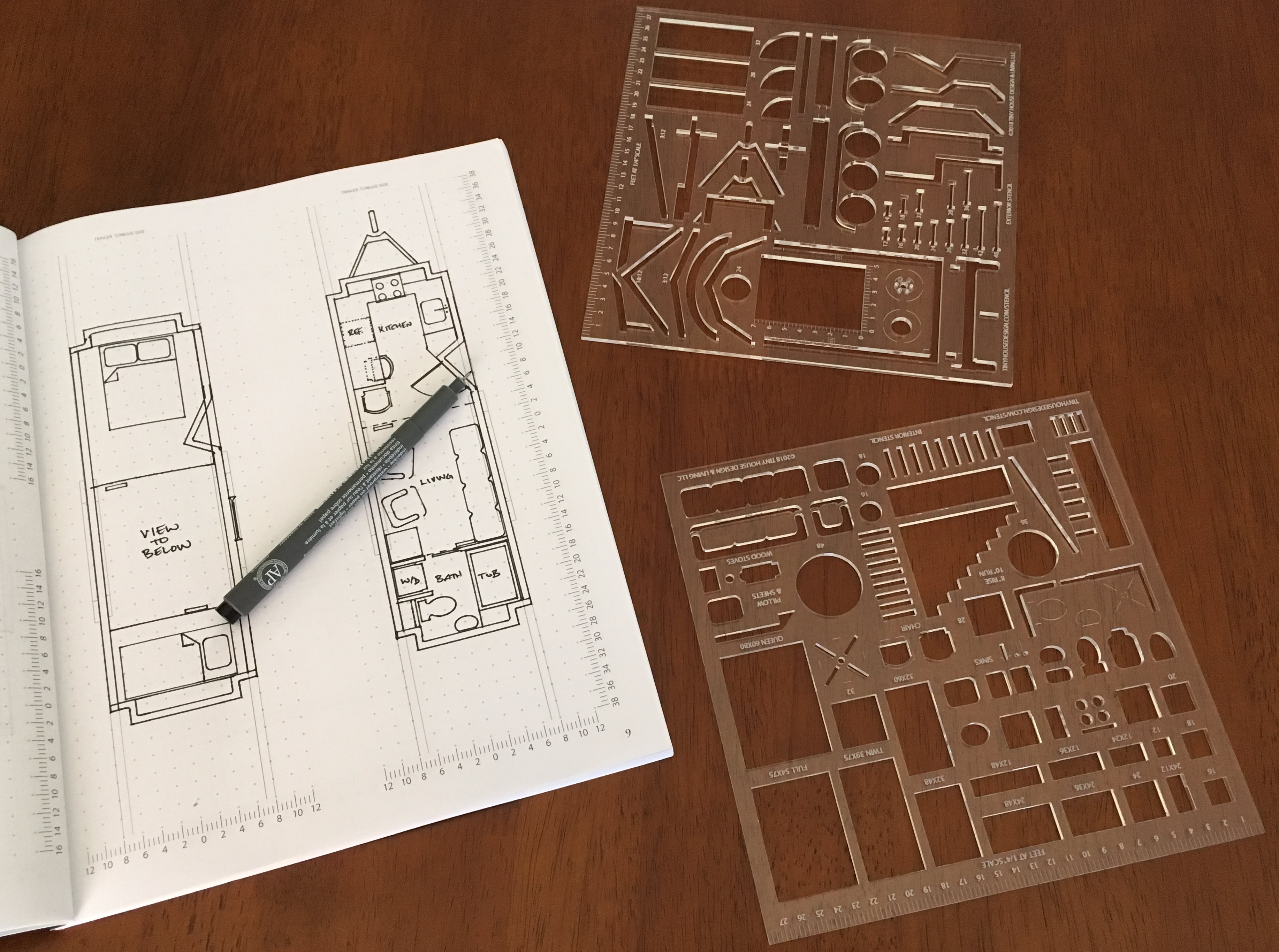 Tiny House Architectural Stencils are Available to Order