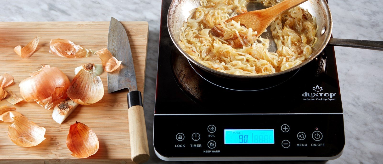 Portable Induction Cooktop Include 6 Quarts Cooking Pot with Divider, Dual Hot Pot Made of 304 Stainless Steel, with Electric Countertop Burner