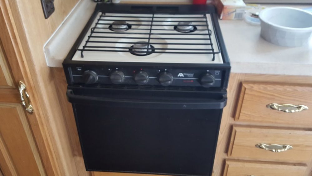 Camper deals electric stove