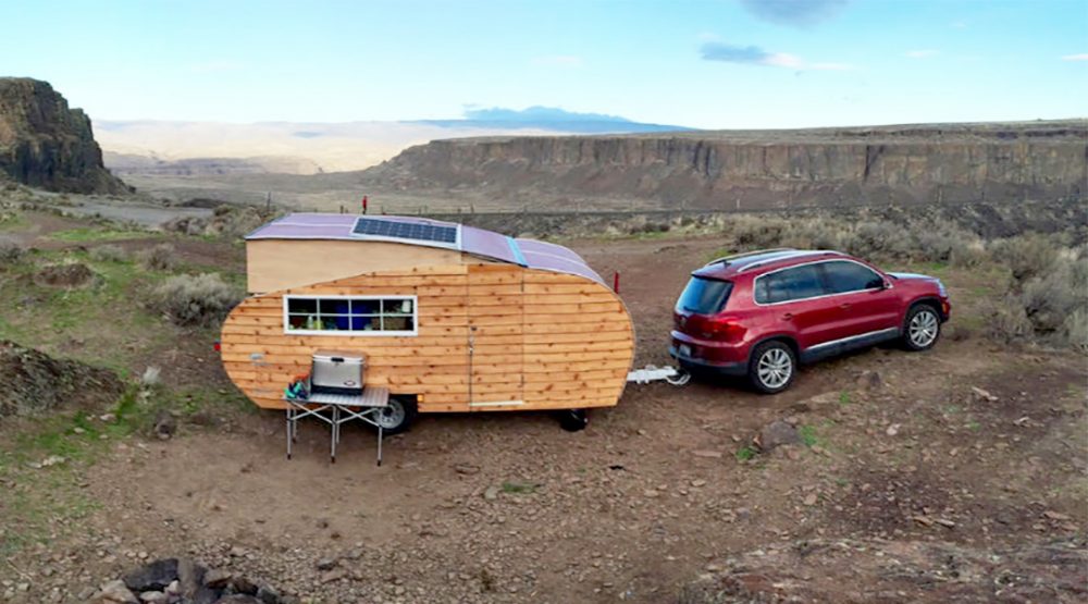 travel trailer wood paneling