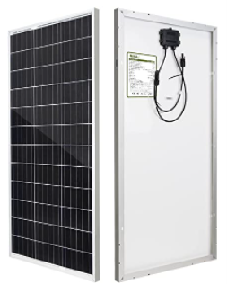 HQST 100-Watt Monocrystalline Solar Panel for RV/Boat