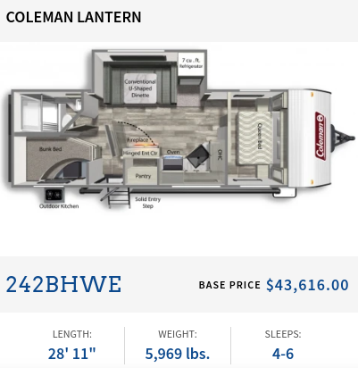 Coleman Lantern Floorplan