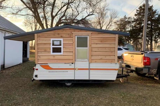 Pop-up camper modification: Build your own outdoor storage! 